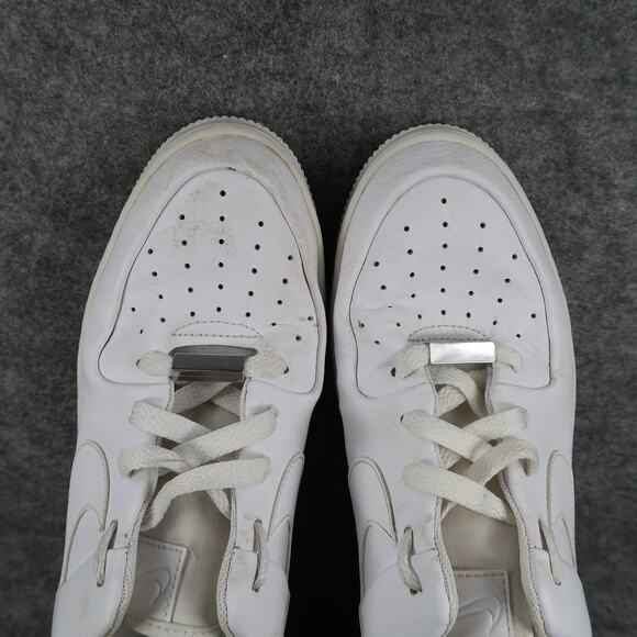 Nike Shoes Womens 8.5 Air Force 1 Sage Low Triple White Casual Sneaker Platform - Picture 11 of 15